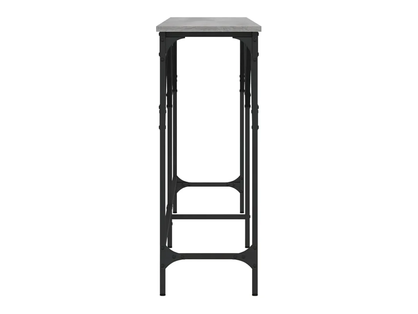 Mesa consola madera de ingeniería gris Sonoma 180x29x75 cm