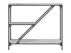 Mesa consola madera de ingeniería gris Sonoma 88,5x30x75 cm ES957341