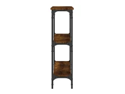 Mesa consola madera de ingeniería roble ahumado 100x22,5x75 cm ES676305