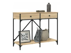 Mesa consola madera de ingeniería roble Sonoma 100x39x78,5 cm