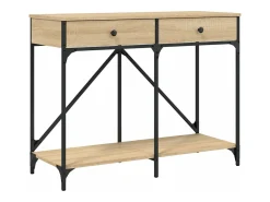 Mesa consola madera de ingeniería roble Sonoma 100x39x78,5 cm