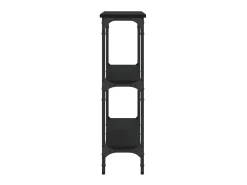 Mesa consola madera de ingeniería negra 75x22,5x75 cm ES222561
