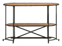 Mesa consola madera maciza de acacia 110x42x76 cm