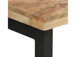 Mesa consola madera maciza de mango rugosa 110x35x76 cm ES695914