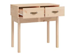 Mesa consola madera maciza de pino 76,5x40x75 cm