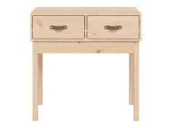 Mesa consola madera maciza de pino 76,5x40x75 cm