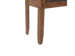Mesa consola Madera maciza de abeto 131 x 35,5 x 75 cm Marrón