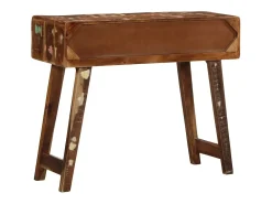 Mesa consola madera maciza reciclada 90x32x75 cm