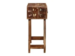Mesa consola madera maciza reciclada 90x32x75 cm