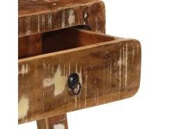 Mesa consola madera maciza reciclada 90x32x75 cm