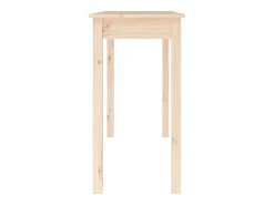 Mesa consola madera maciza de pino 110x40x75 cm