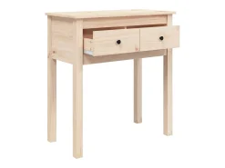 Mesa consola madera maciza de pino 70x35x75 cm