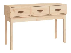 Mesa consola madera maciza de pino 114x40x75 cm