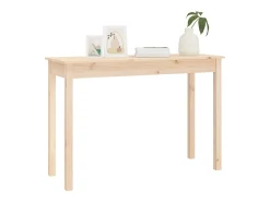 Mesa consola madera maciza de pino 110x40x75 cm ES756708