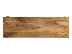 Mesa consola madera maciza de mango y hierro 110x35x76 cm