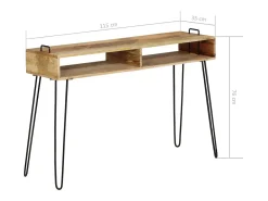 Mesa consola Madera maciza de mango 115 x 35 x 76 cm