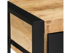 Mesa consola madera maciza mango 100x35x75 cm