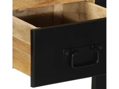 Mesa consola madera maciza mango 100x35x75 cm