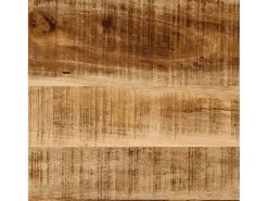 Mesa consola madera maciza de mango y hierro 112x36x76 cm
