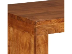 Mesa consola Madera sólida con acabado miel 110x40x76 cm