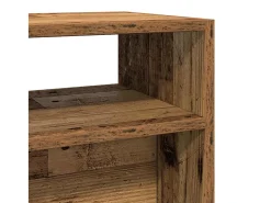 Mesa consola madera vieja 105x30x80 cm madera de ingeniería