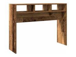 Mesa consola madera vieja 105x30x80 cm madera de ingeniería