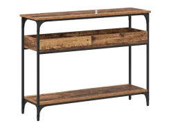 Mesa Consola Madera vieja 100 x 29 x 75 cm Madera contrachapada
