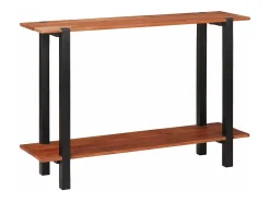 Mesa Consola Marrón 110 x 30 x 75 cm madera maciza de acacia