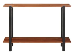 Mesa Consola Marrón 110 x 30 x 75 cm madera maciza de acacia