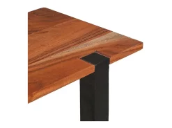 Mesa Consola Marrón 110 x 30 x 75 cm madera maciza de acacia