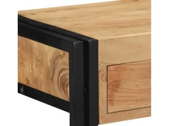 Mesa Consola Marrón 90 x 33 x 75 cm madera maciza de acacia