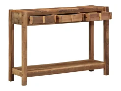 Mesa Consola Marrón 107 x 33 x 76 cm Madera maciza recuperada