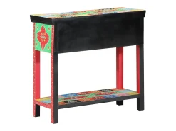 Mesa Consola Multicolor 80 x 35 x 76 cm Madera contrachapada