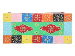 Mesa Consola Multicolor 80 x 35 x 76 cm Madera contrachapada