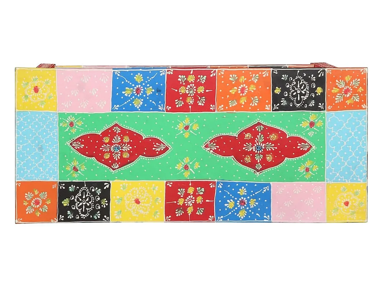 Mesa Consola Multicolor 80 x 35 x 76 cm Madera contrachapada