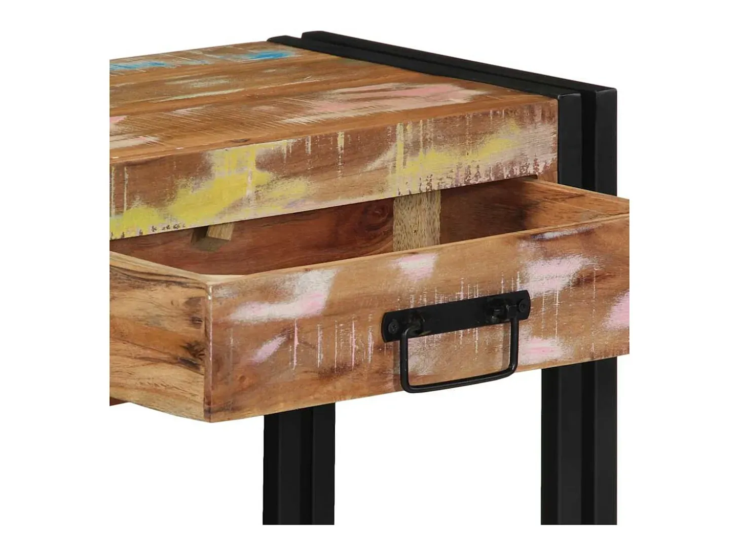 Mesa Consola Multicolor 90 x 33 x 75 cm madera maciza reciclada