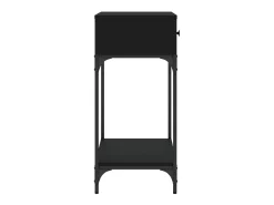 Mesa consola negra 75x34,5x75 cm madera de ingeniería