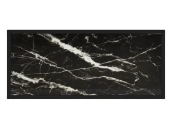 Mesa consola negra 80x35x75 cm Cristal templado