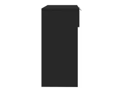 Mesa consola negra 90x36x75 cm madera de ingeniería