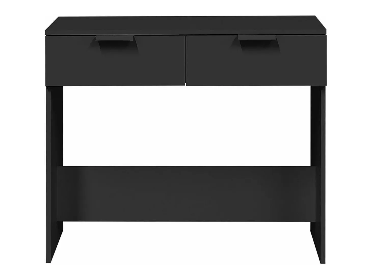 Mesa consola negra 90x36x75 cm madera de ingeniería