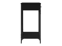 Mesa consola negra 100x39x78,5 cm madera de ingeniería