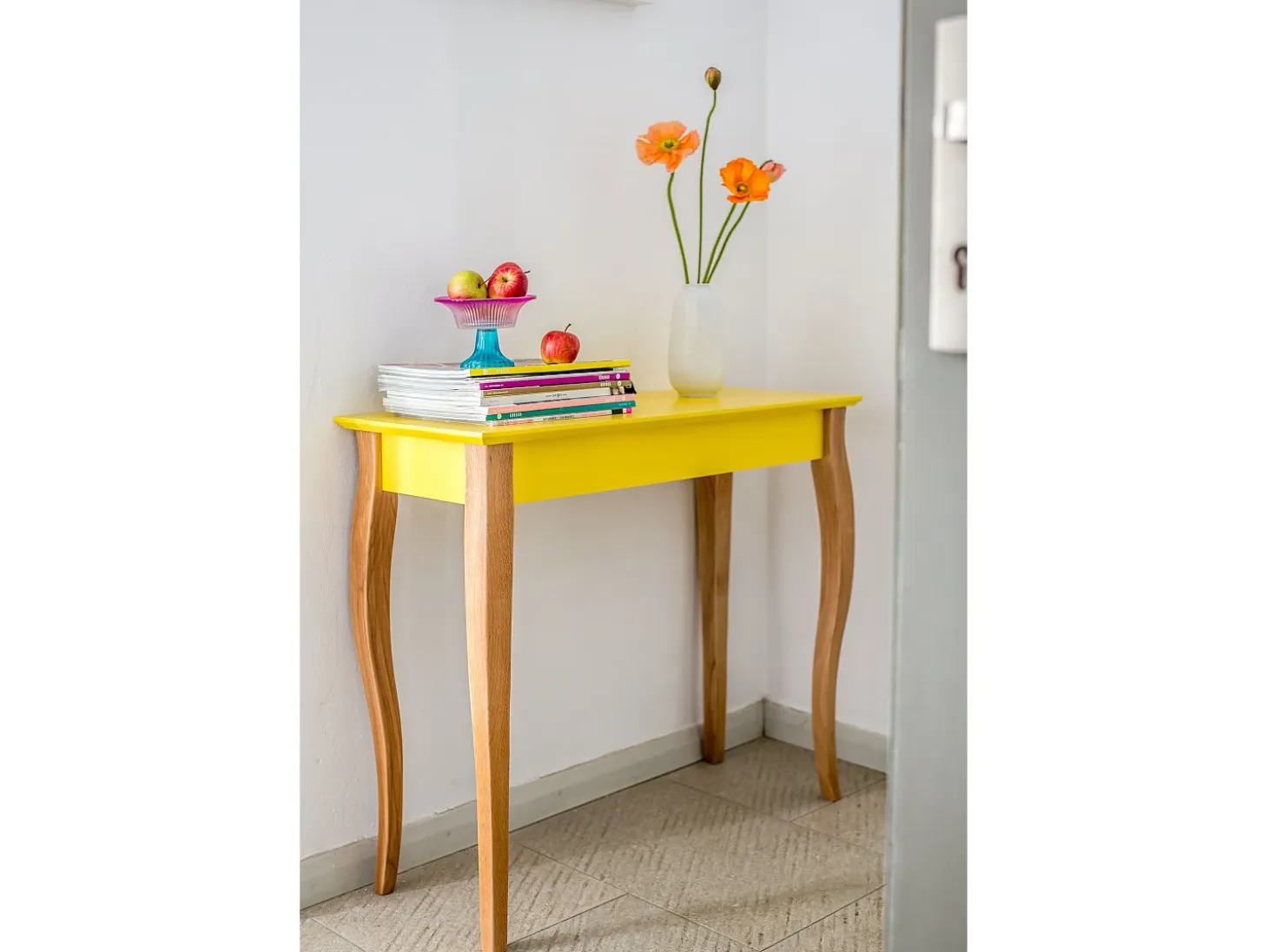 Mesa Consola Pequeña 85 x 35 cm Lillo Verde Salvia