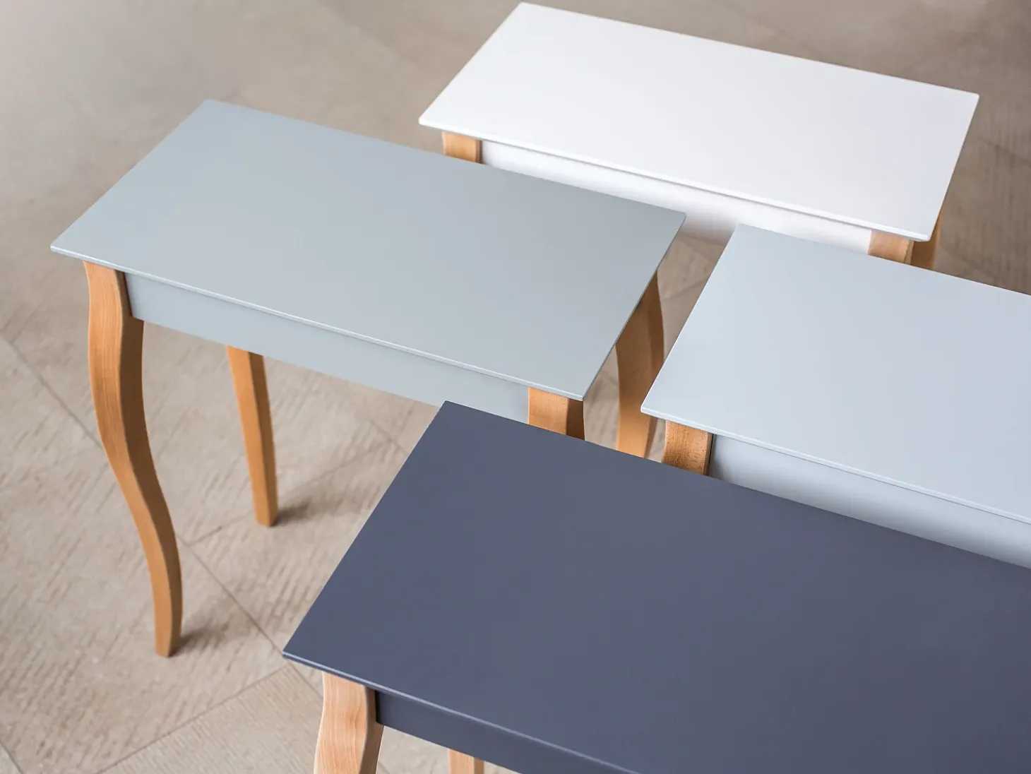 Mesa Consola Pequeña 65 x 35 cm Lillo Marrón Beige