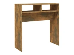 Mesa consola Roble ahumado 78x30x80 cm Madera de ingeniería