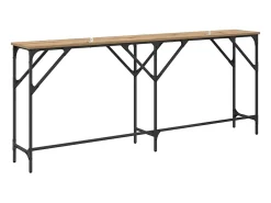 Mesa Consola Roble artisan 180 x 29 x 75 cm