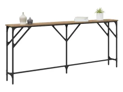 Mesa Consola Roble artisan 180 x 23 x 75 cm