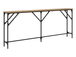 Mesa Consola Roble artisan 180 x 23 x 75 cm