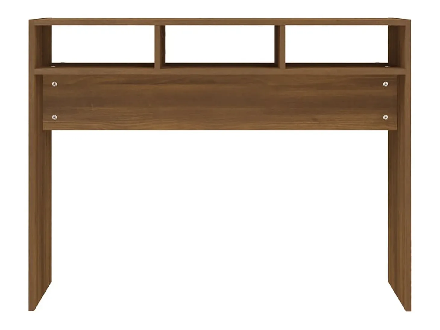 Mesa consola Roble marrón 105x30x80 cm Madera de ingeniería