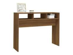 Mesa consola Roble marrón 105x30x80 cm Madera de ingeniería