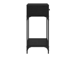 Mesa Consola Roble negro 75 x 34.5 x 75 cm Madera contrachapada